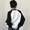 VAYLA Y2k Aesthetic Long Sleeve T-shirt Women Star Print Loose Graphic TShirt Fairy Grunge Vintage Tee Shirts Femme Emo Tops