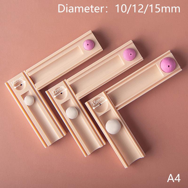 10/12/15mm Polymer Clay Bead Rolling Ball Mold Clay Ball Punching Auxiliary Tool For DIY Earrings Jewelry Pendant Decoration