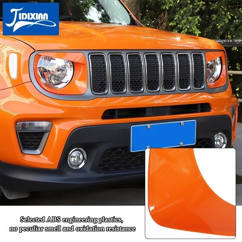 JIDIXIAN Fit for Jeep Renegade 2019-2026 Car Headlight Light Lamp Protective Decoration Cover Exterior Accessories
