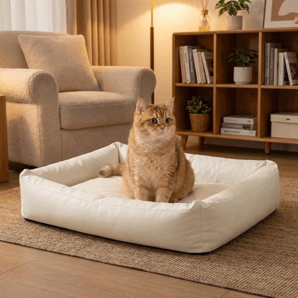 Zipper Style Dog Sleeping Mat Removable Pet Kennel Moisture Proof Cat Sofa Bed Indoor Use