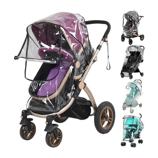 Stroller Rain Cover Waterproof Windproof Breathable Dust Snow Rain Protection Stroller Travel