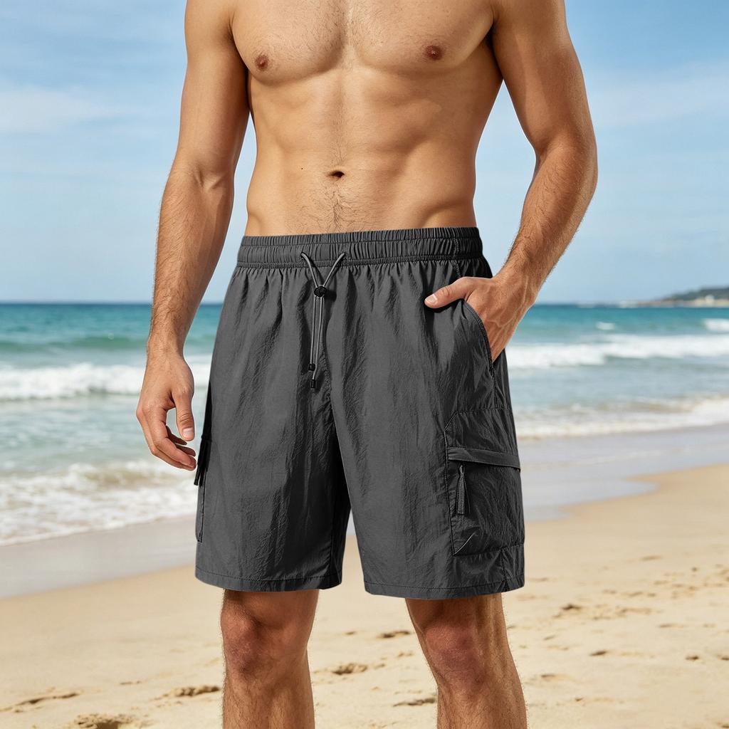 Men's Quick Dry Cargo Shorts with , Lightweight Breathable Summer Beach Shorts for Outdoor Hiking and Travel