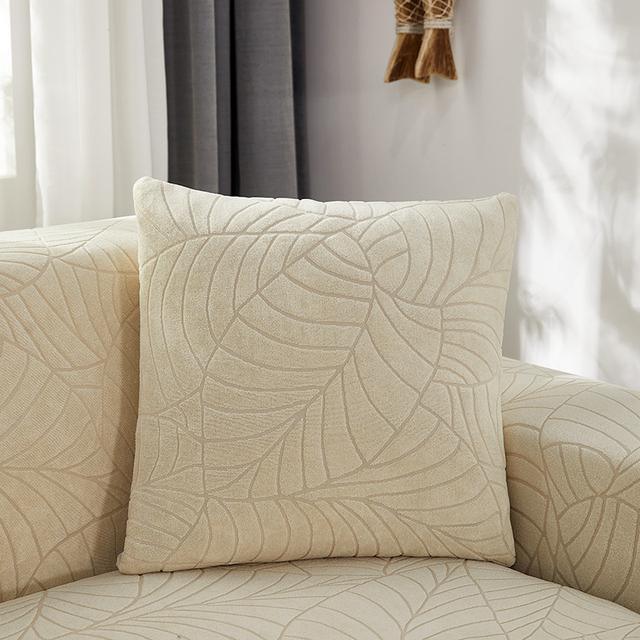 2pcs Water Resistant Pillow Cover Jacquard Stretch Pillowcase 45 *45cm Throw Pillow Covers Elastic Cushion Cover
