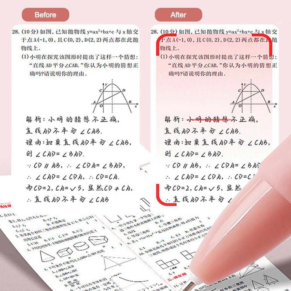 5PCS New Soft Grip Gel Pen 0.5mm Quick Drying Black Pen Ballpoint Pen Writing Tool