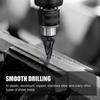 1/3PCS 4-32mm HSS Cobalt Step Drill Bit Set Nitrogen High Speed Steel Spiral for Metal Cone Triangle Shank Hole Metal Drills