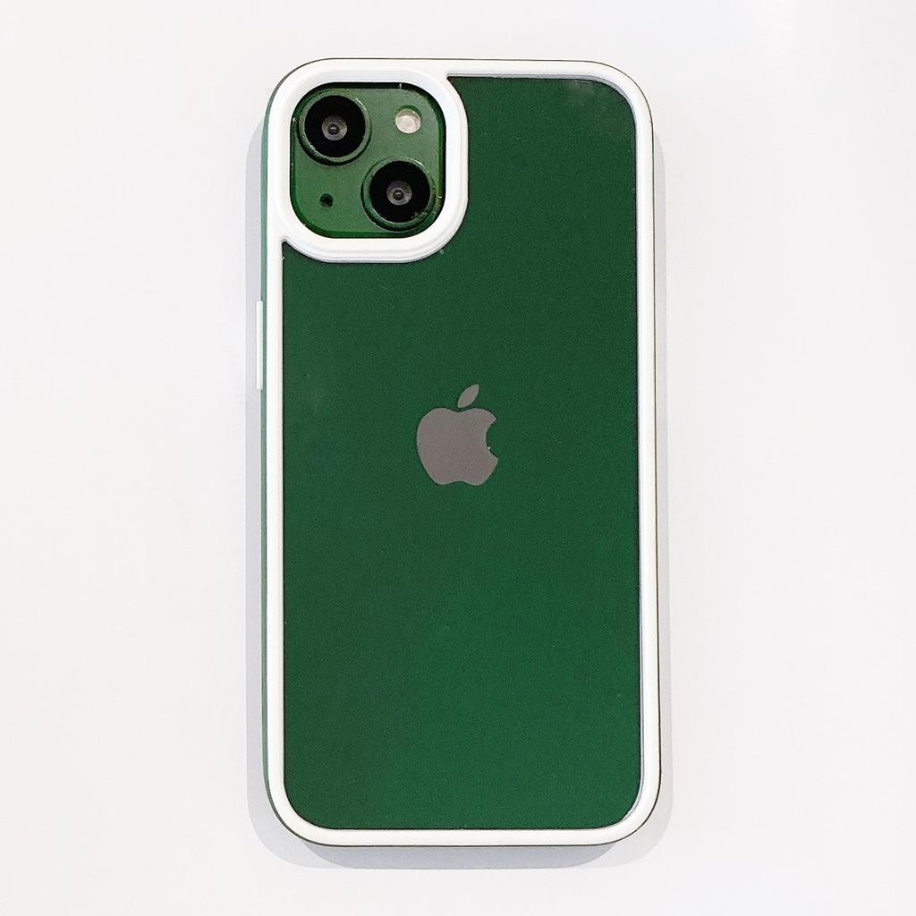 Applicable To Iphone16ProMax Acrylic Phone Case Two Color Youdun 15 Transparent Apple 14 Creative Contrast Color Set