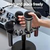 Desktop Microphone Stand Holder With 8 Slots For Secure Storage And Easy Organization Of Multiple Mics