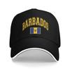 Women Unisex Barbados Flag Outdoor Hat Trucker Cap New Baseball Cap Snapback Hats