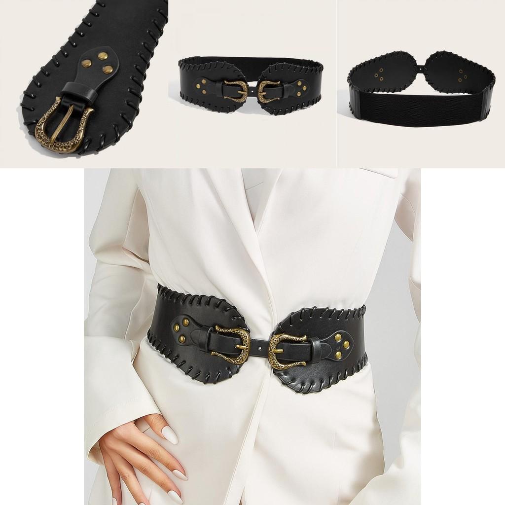 Style Metal Waist Belt For Women With Adjustable Elastic Closure For Dresses And Coats