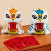 Reichtum anziehende Löwenstatue Figuren Spielzeug Chinesischer Stil Neujahrsspielzeug Kind Mädchen Junge