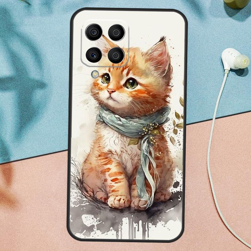 Kitted Cats Cute Case For Samsung Galaxy M54 M14 M34 M13 M53 M56 M52 M32 M16 M11 M21 M31 M35 M12 M15 M36 M55