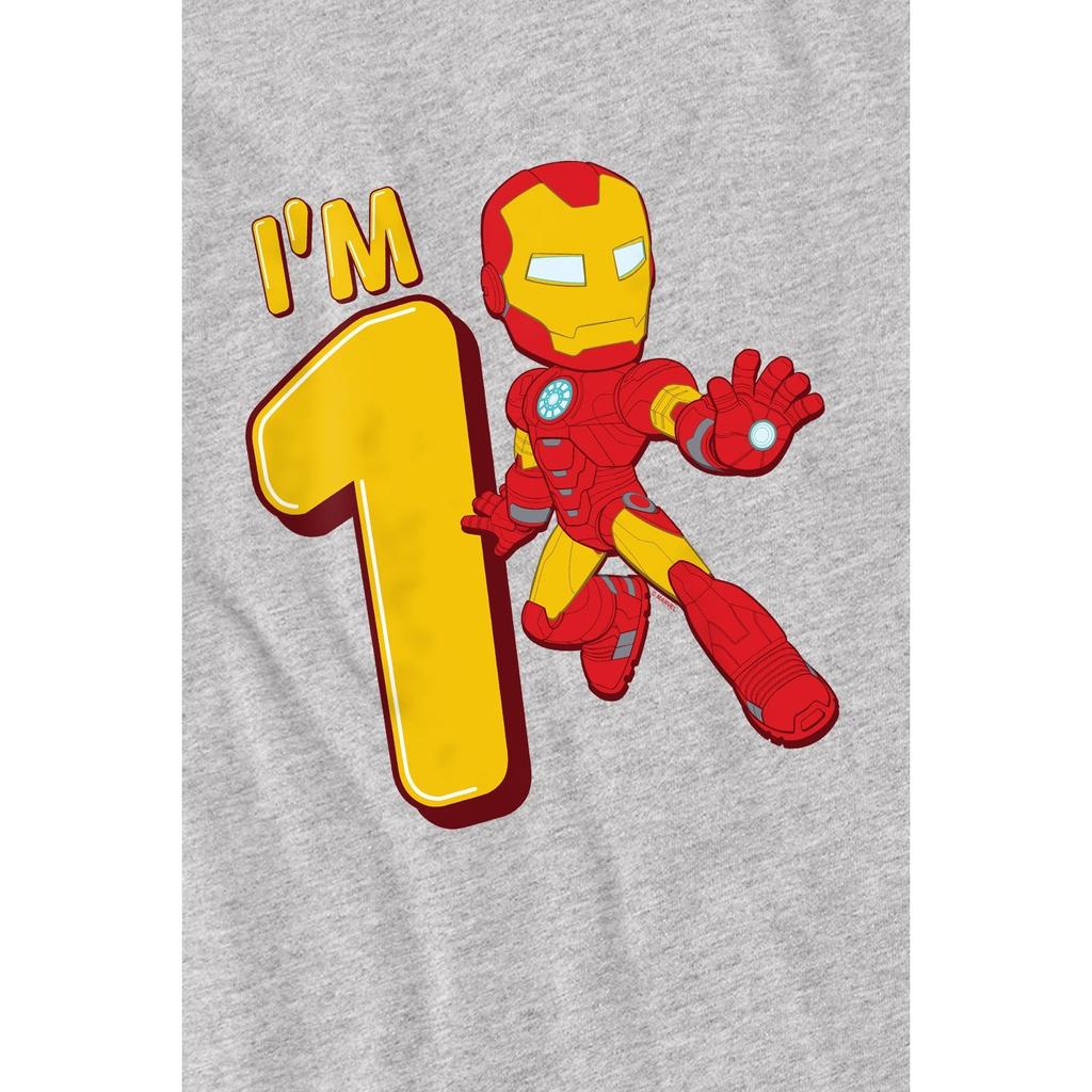 Iron Man Dětské/dětské roztomilé tričko k prvním narozeninám