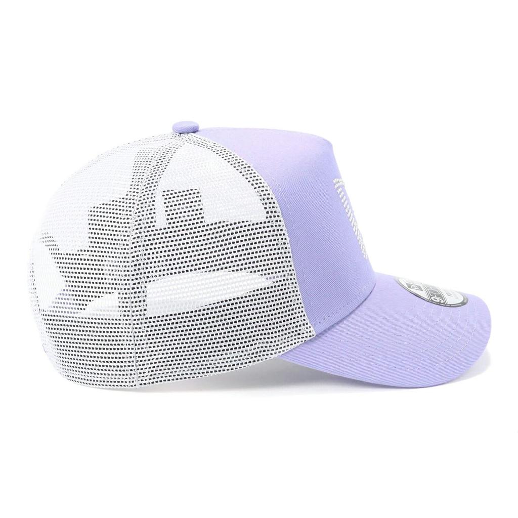 New Era 9FORTY Trucker Mesh Cap in Lavender with Rhinestone and Flag Exclusive to 9FORTY 940 Authentic New Era A Popular and Cute A Cool Junior Hat