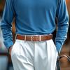 [maikun] Men's Genuine Leather Belt, Business Belt, Suit Belt, Long Belt, Stylish, Casual, Plus Size 130cm