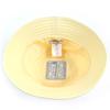 Excellent HERMES hat Calvi Serie Metal Bucket Hat yellow cotton Women 57 Used