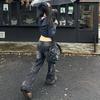 Retro Washed Distressed Straight Leg Jeans Men Women Loose Fit Cotton Denim Pants Casual Vintage Style