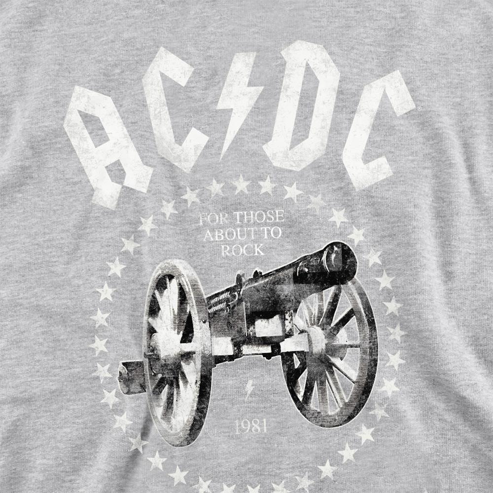 AC/DC Childrens/Kids About To Rock Cannon Pull Over Hoodie