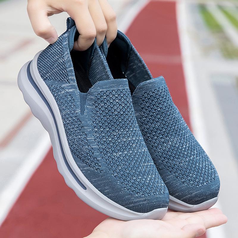 Old Beijing Breathable Mesh Slip-On Shoes for Elderly - Comfortable, Non-Slip, Soft Sole for Men and Women