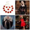 Mirror Red Gem Waist Belt Fashion Women's Chain Belt Jewel  Waist Chain  Costumes Accessories