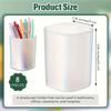 8pcs Transparent Plastic Pen Holders - Desk Organizers with Matte Finish, Lightweight & Portable Pen Pencil Markers Holders