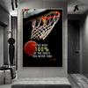 Basketball Player Canvas Painting Basketball Dream Inspirational Quotes Posters and Prints Wall Art for Living Room Home Decor
