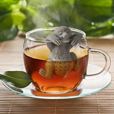 Bradypod Tea Infuser Reusable Cute Loose  Tea Strainer Filter Diffuser Silicone Kitchen Tools Gadgets