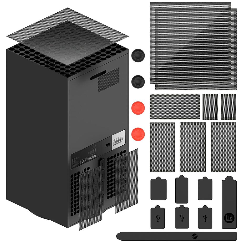 FYOUNG Xbox Series X-Filter, staubdichter Filter, Staubfilter, kommt mit Daumengriffkappe, einfach zu verwenden