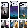 Animal Deer Art Phone Case for iPhone 17 16 15 14 13 Pro Max Back Cover for 12 11 Pro Coque