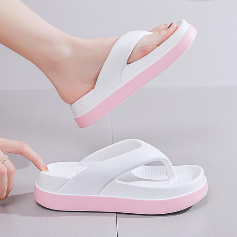 Woman Flip Flops Popular Design Shoes Casual Platform Sandals Non-slip Outdoor Slippers Features Flat Sandals