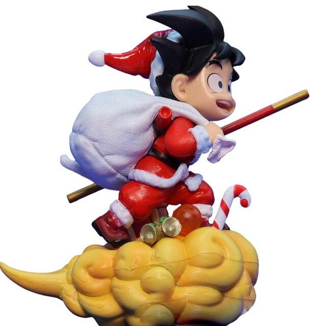 Draon Ball Action Figure Son Guku Santa Costume Figma Pvc 12cm Animation Model Collection Toys For Children Christmas Gift