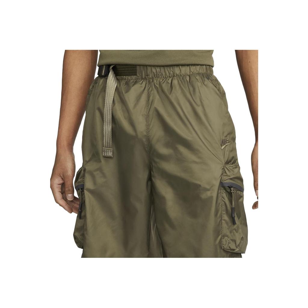 Nike Sportswear Tech Pack Solid Cargo Shorts Men Bottoms Medium-Olive-Green DX0230-222