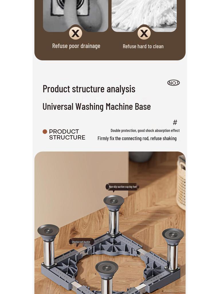 Universal Heightening Stand for Washing Machine, Refrigerator, Dishwasher - Elevated Storage Rack