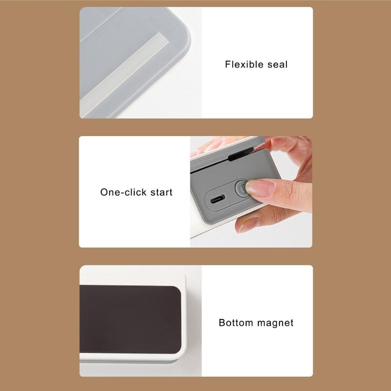 Lightweight Rechargeable Vacuum Sealer 1600mAh Battery Vacuum Sealing Machine for Home Kitchen and Outdoor Activities