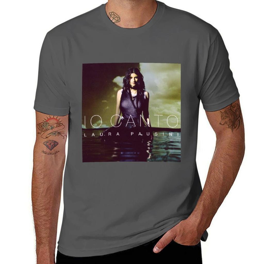 Laura Pausini Io Canto T-Shirt Unisex T-Shirts Hohe Qualität Luxusmarke T-Shirt Individueller Druck T-Shirt