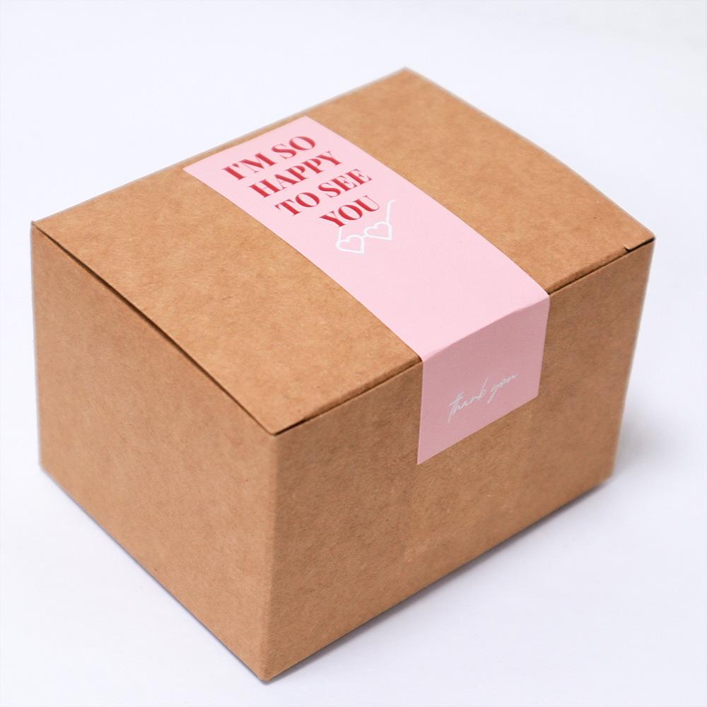100Pcsroll This Package Is Happy To See You Too Stickers Small Business Gift Box Packaging Decor Thank You Sticker Seal Labels