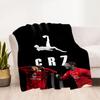 Ronaldo's Crz Football Legends Blanket Ultra-Soft Great for Sofa Livingroom Seaside Four Seasons Universal Modern Gift for Travel Home Birthdays