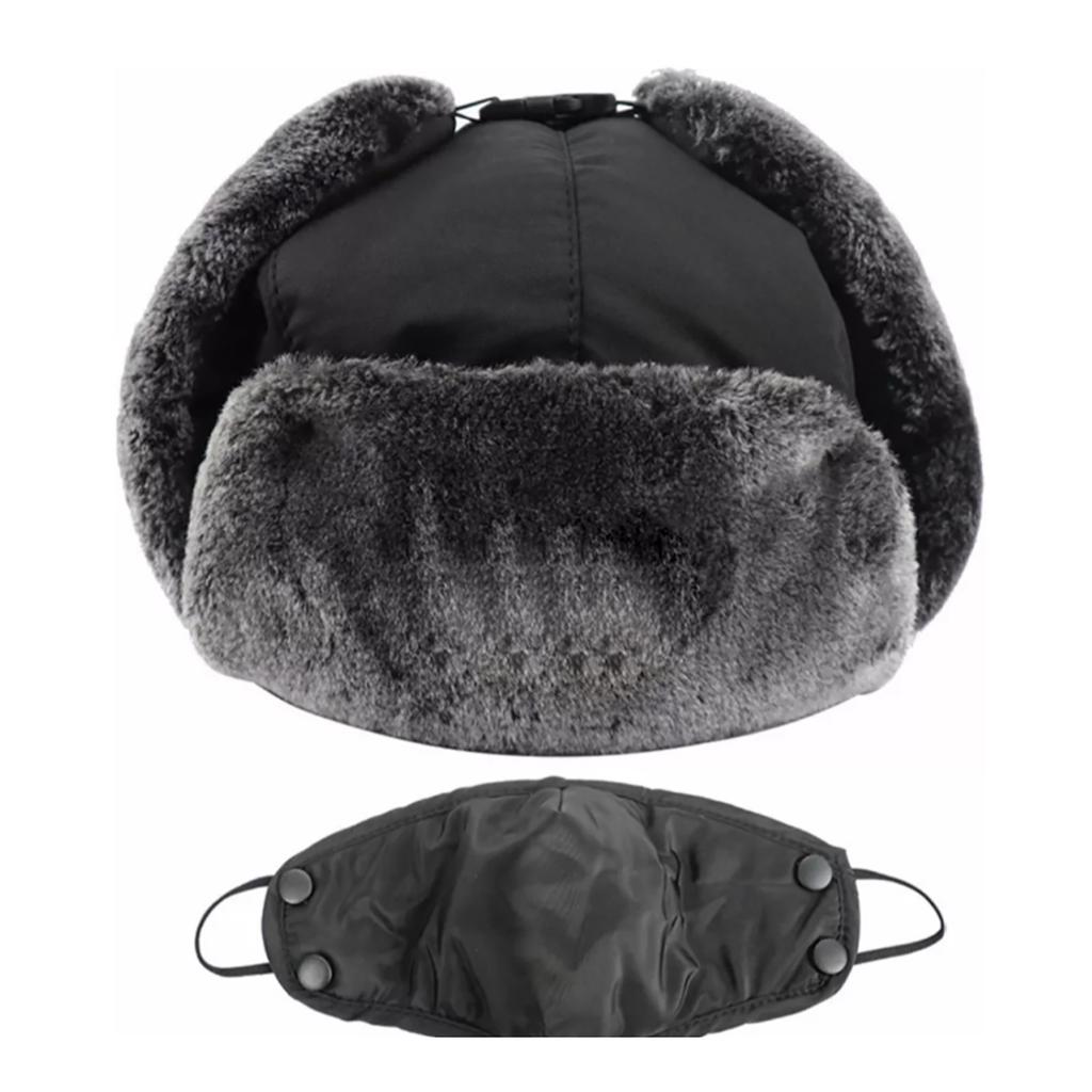 Trapper Hat Comfortable Warm Windproof Waterproof Winter Hat with Ear Flaps for Men Women