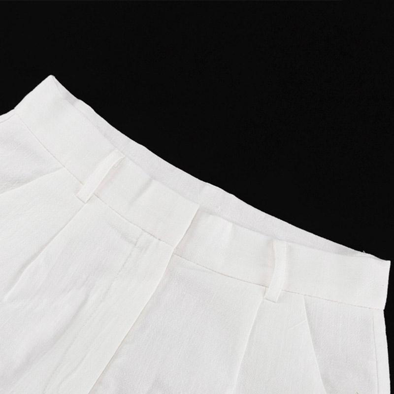 Frühlingsdurchsichtige Patchwork Straight Hose Damen Hohe Taille Tasche Reißverschluss Mode Streetwear Slim Damen Hose