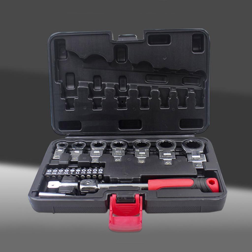 72 Teeths Socket Wrench Ratchet Screw driver Handle For Factory Repair Quick-Release Spanners with Non-Slip Handle