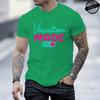 Vacation Mode On Printed Women Mens TShirt Oversized Travel Graphic Tees TShirts for Women Tees Streetwear Short Sleeve