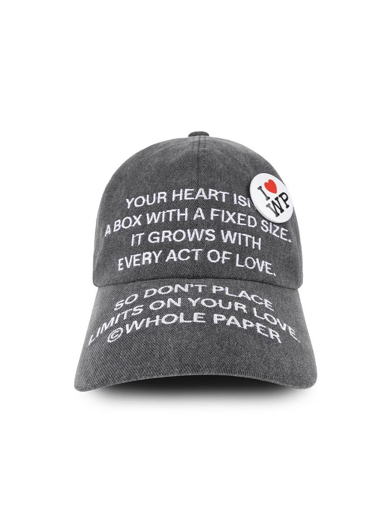 Holpeipeo Text Ball Cap (Charcoal)