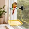 Stand with Suction Cup, Droppings Catcher and -Fly Tether for Birds
