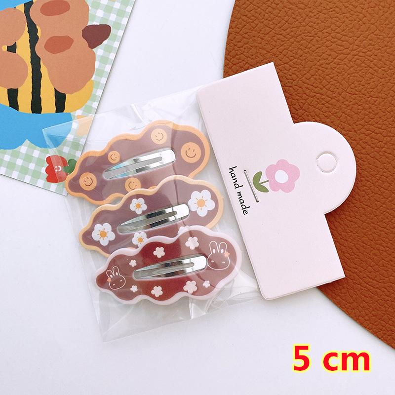 Kawaii Printed BB Clips Hairpins Set Women Children Girls Kid Hair Pins Barrettes Accessories Hairgrips Headdress Ornaments