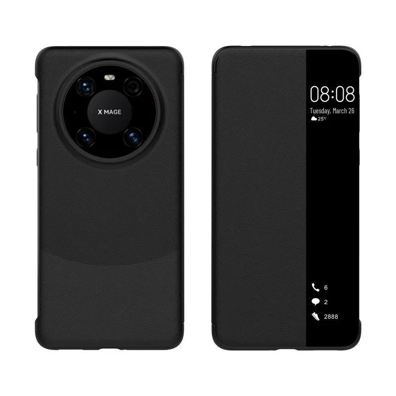 Huawei Mate60 Pro Ultra-Thin Leather Smart Window Phone Case
