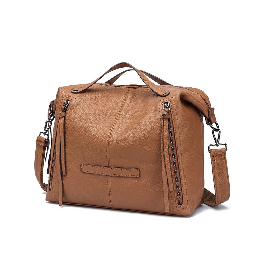 

New Genuine Leather Women s High-Capacity Fashionable Crossbody Shoulder Handbag - Versatile Autumn Pillow Bag