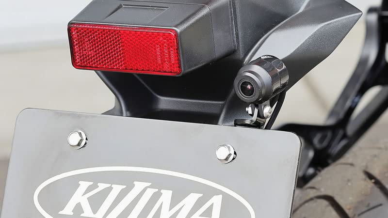 Kijima Motorcycle Parts Dash Cam Front and Rear for Brackets, Set, Steel, Black, GSX250R, 304-5184