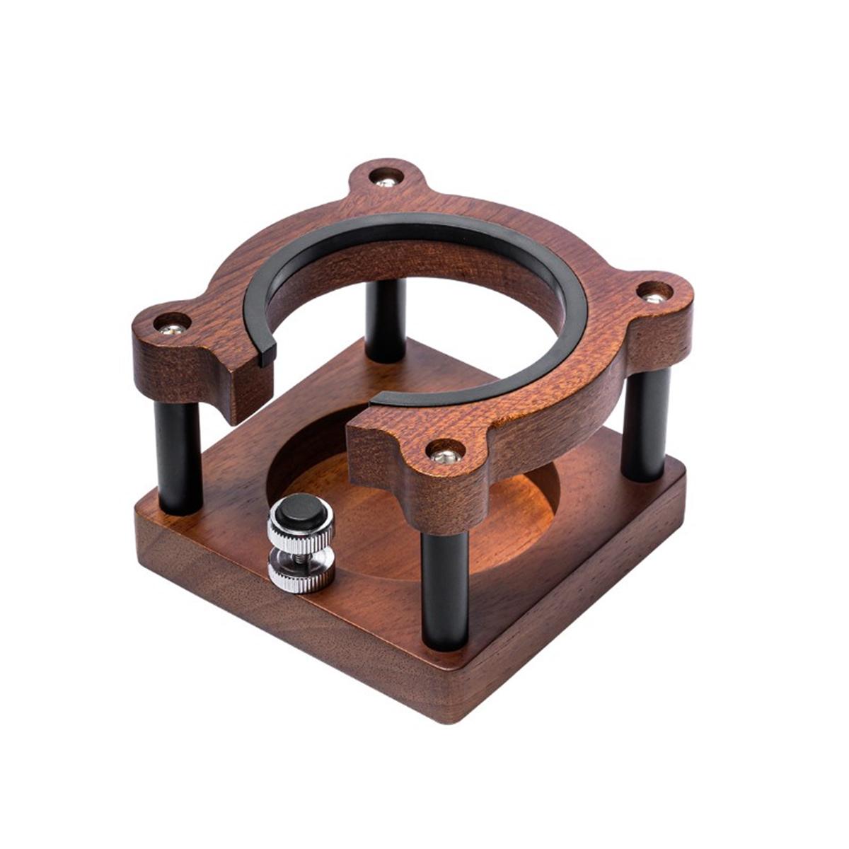 Espresso Machine Coffee Tamper Base Adjustable Wooden Espresso Tamping Station Adjustable Espresso Tamping Station