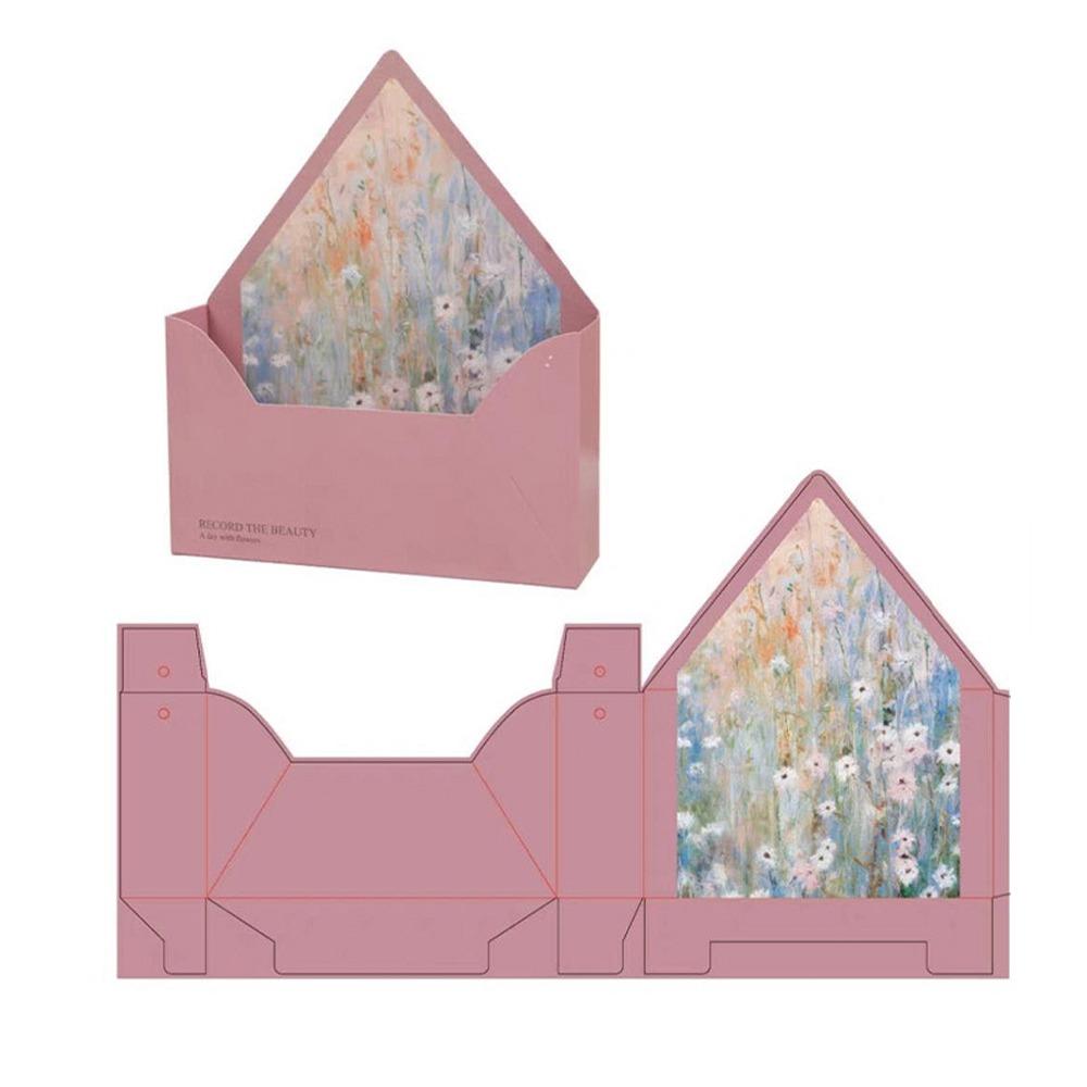 5 Pieces Romantic Flower Gift Box Paper Gift Wrapping Box Floral Arrangement Box Graduation Event