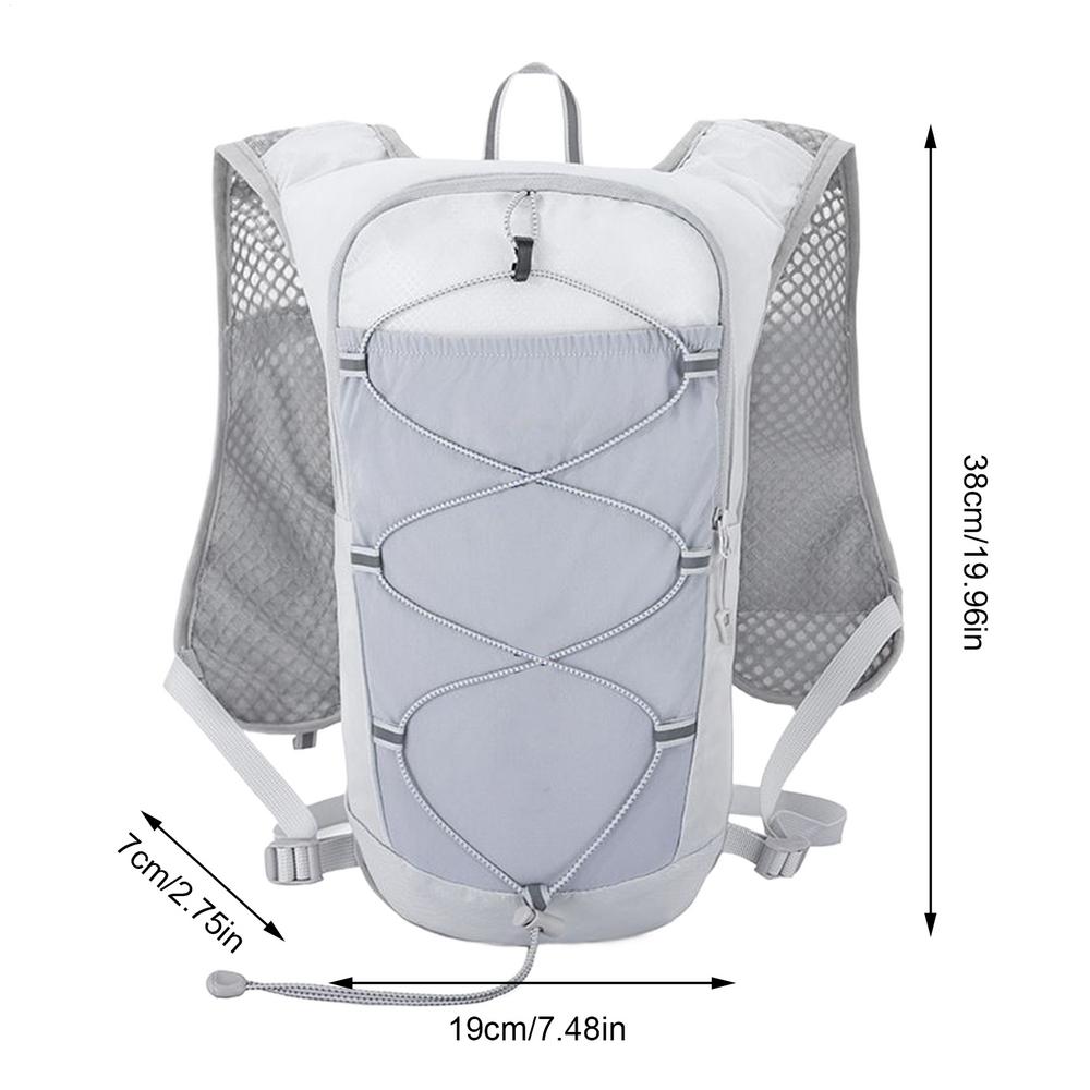 Outdoor Reflective Running Backpack Breathable Women Men Running Race Hydration Vest Running Bag for Bicycle Marathon