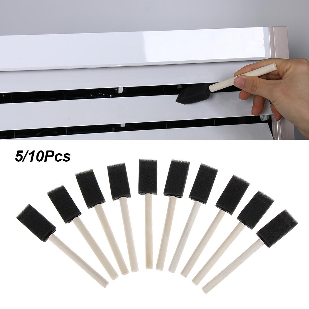 5/10pc Mini Automotive Air Conditioner Vent Brush Car Grille Cleaner Auto Detailing Sponge